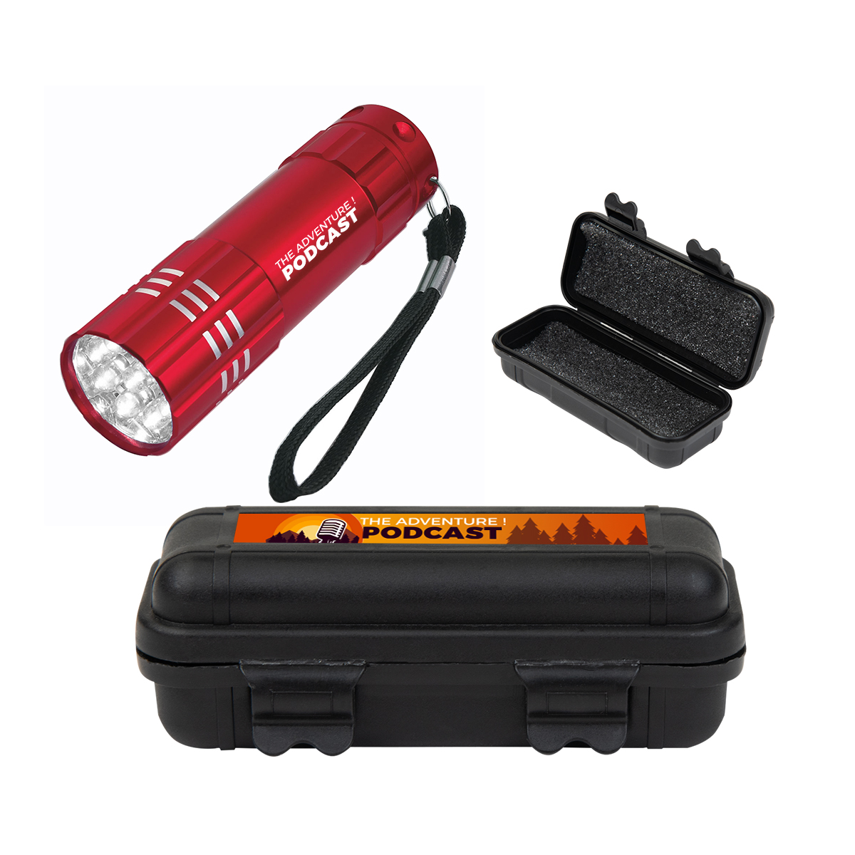 Be Adventurous Hard Case Kit, custom flashlight with logo imprint 2