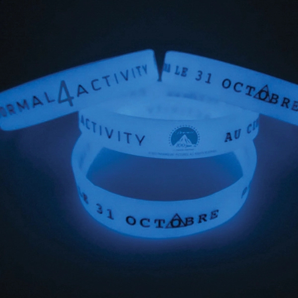 Noctilucous Rubber Silicone Luminous Bracelets/Wristbands 1