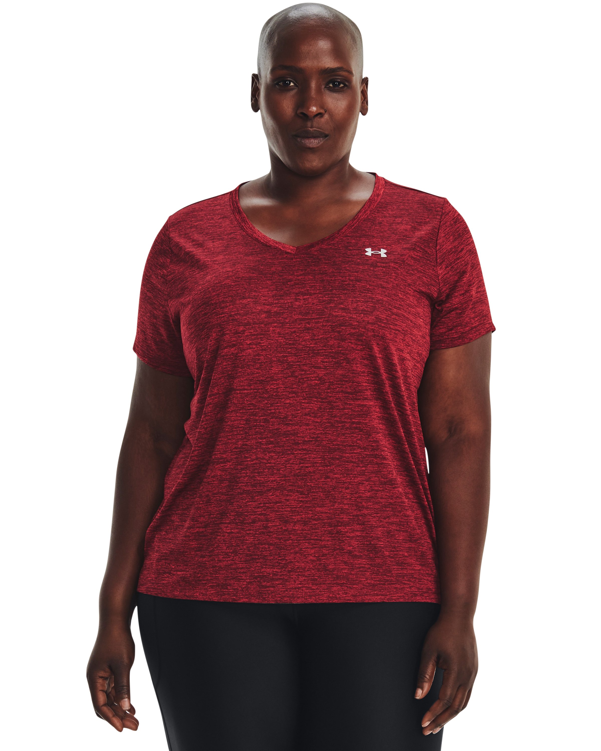 UA Tech Twist Women's V-Neck Short Sleeve 13