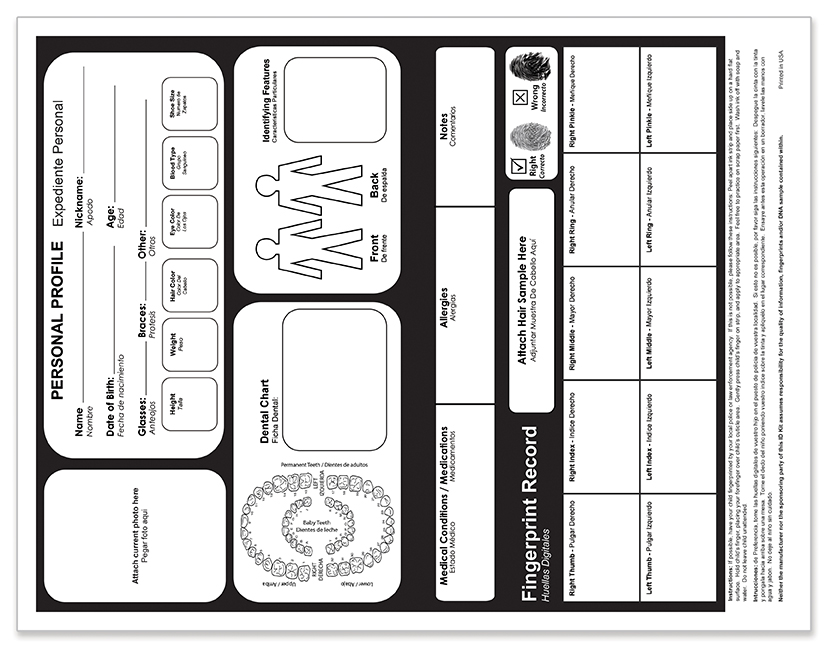 CHILD ID SAFETY KIT - Healthcare 1