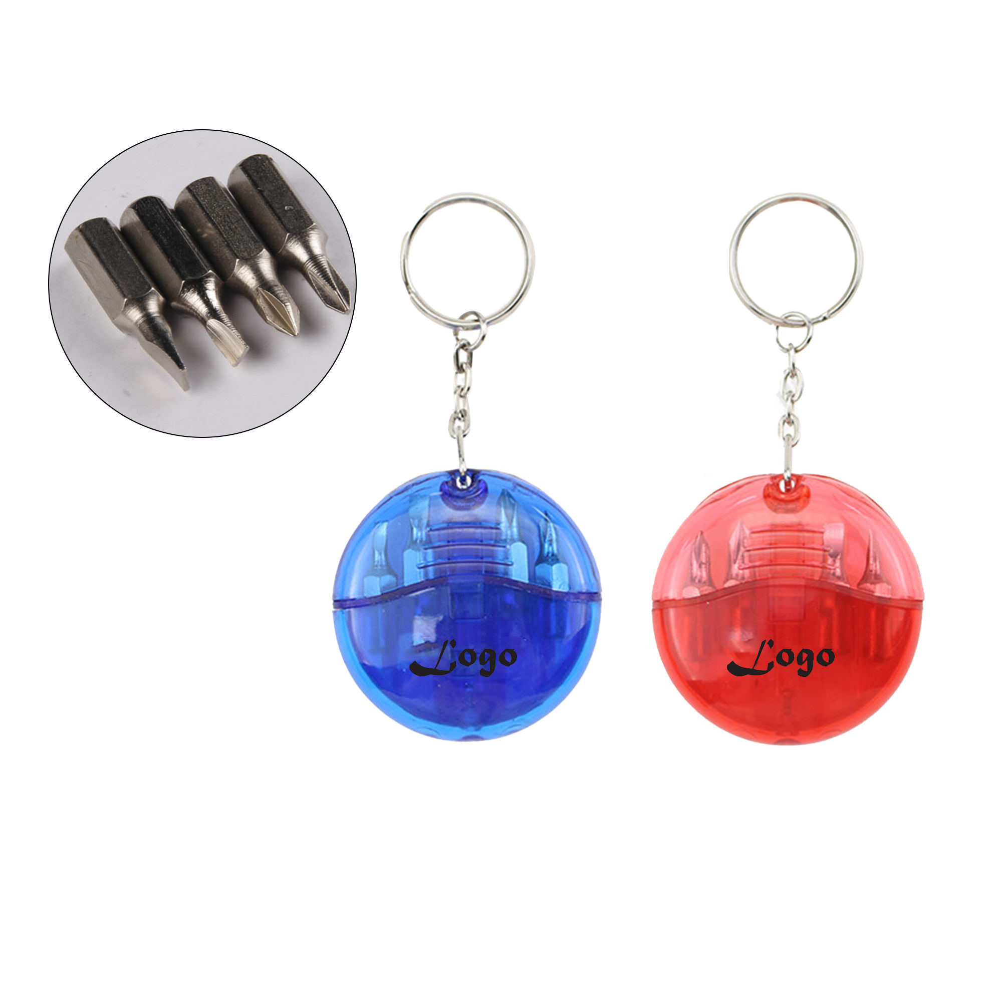 Simple Combination Screwdriver Keychain 1