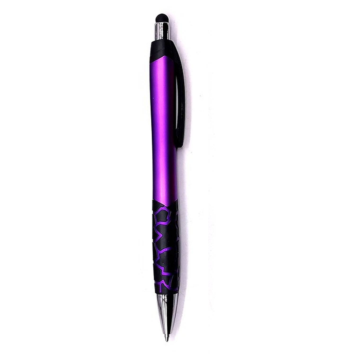 Plastic Retractable Ballpoint Pen w/ Stylus 7