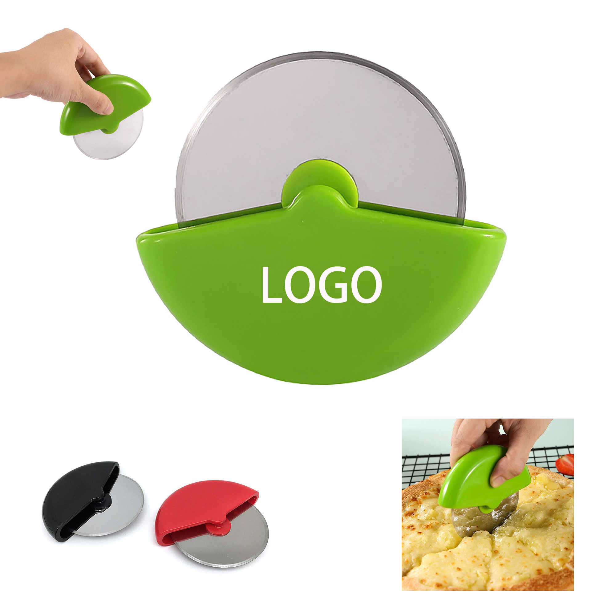 Stainless Steel Roller Pizza Cutter Wheel Knife 6