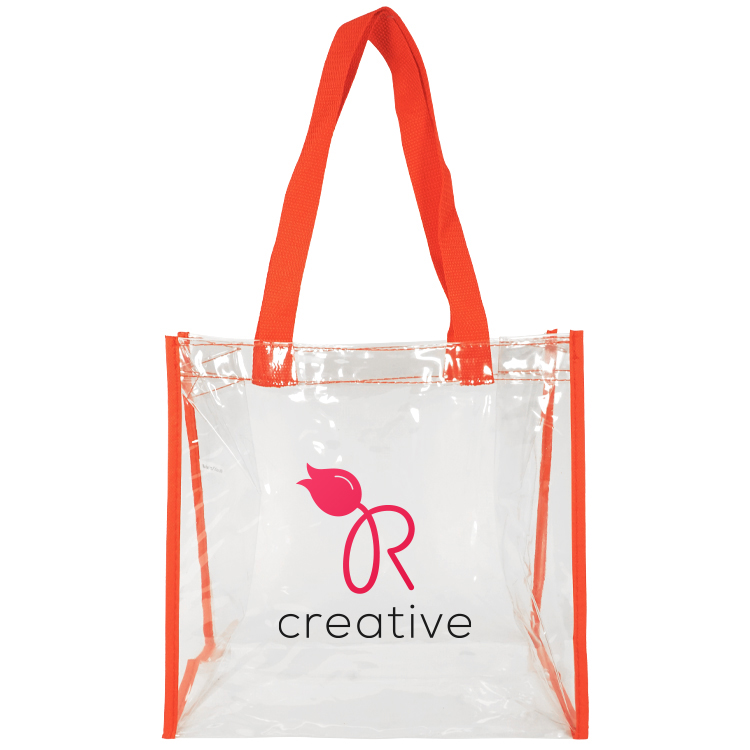 Coronado Clear Open Top Tote, custom tote bag with logo imprint 20