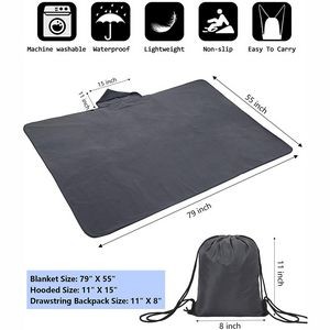 Fleece Waterproof Blanket For Picnic 3