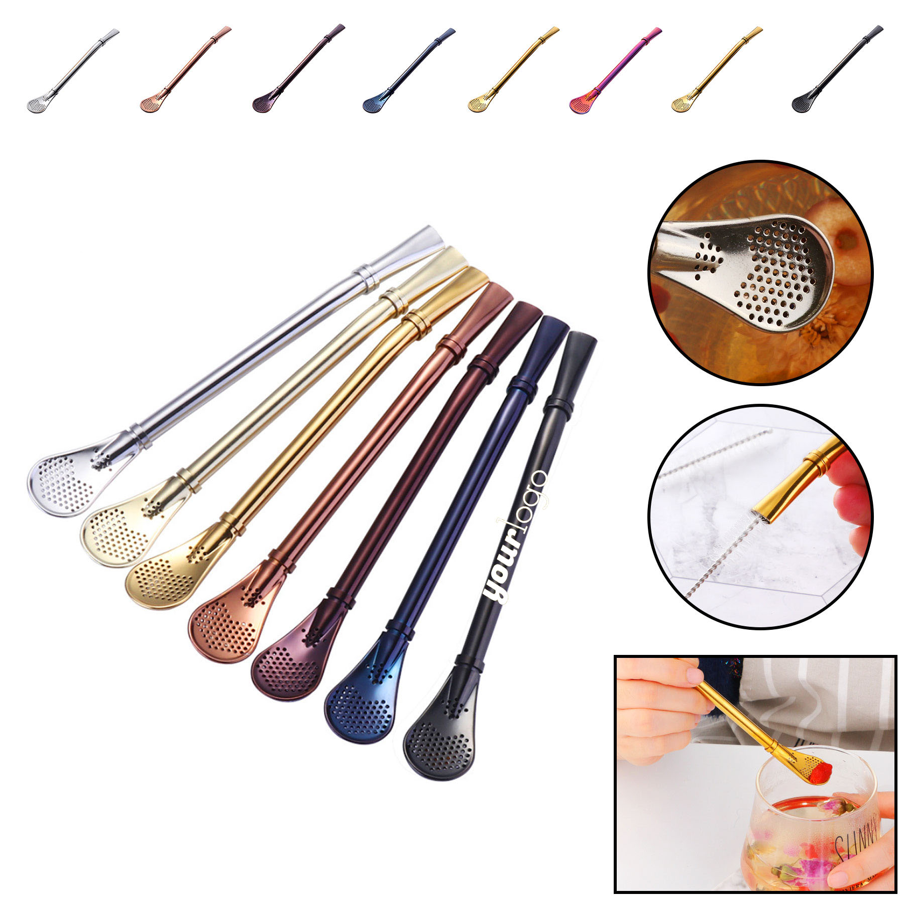 Spoon Straws with Brush 2