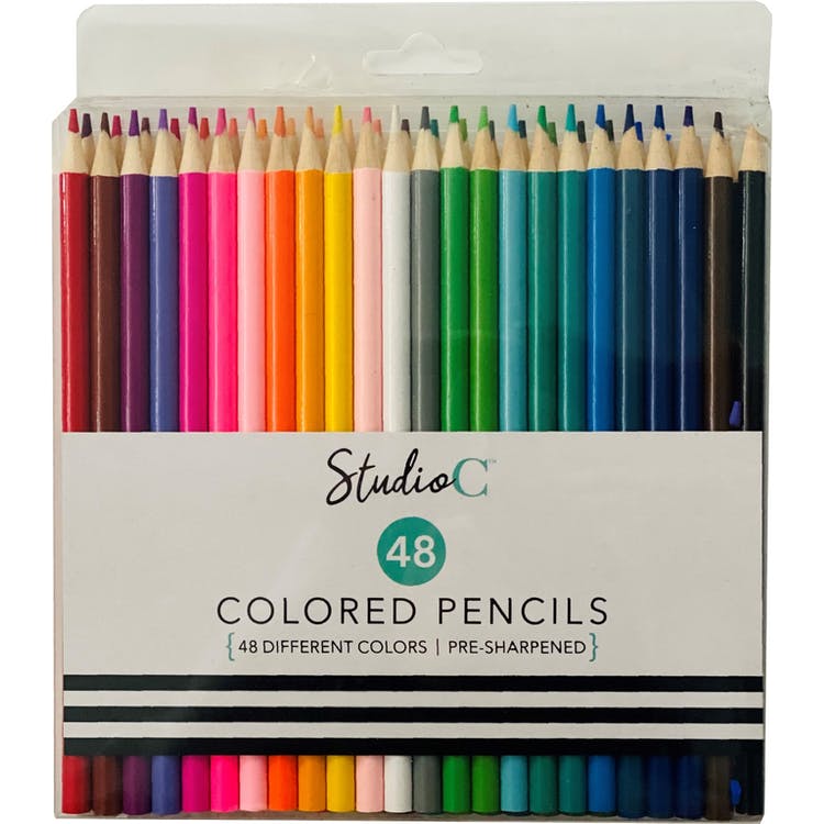 Colored Pencils - 48 Colors Pre-sharpened 2