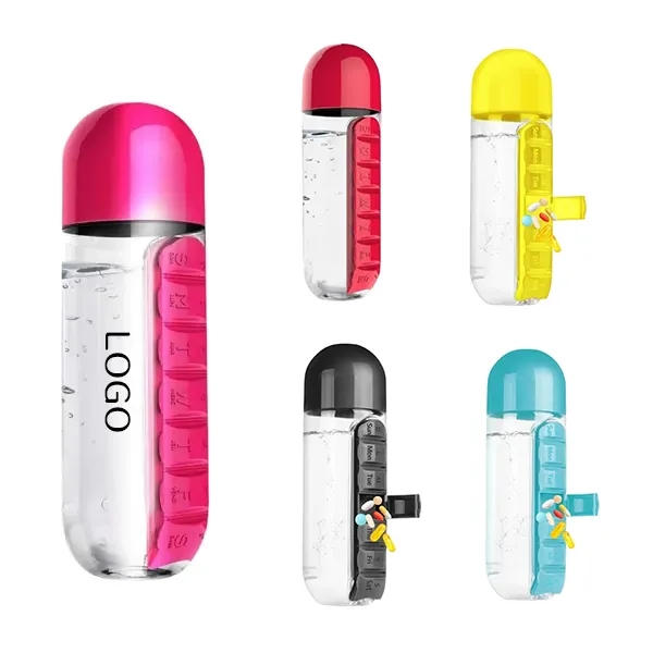 Pill Box and Water Bottle Combo 7
