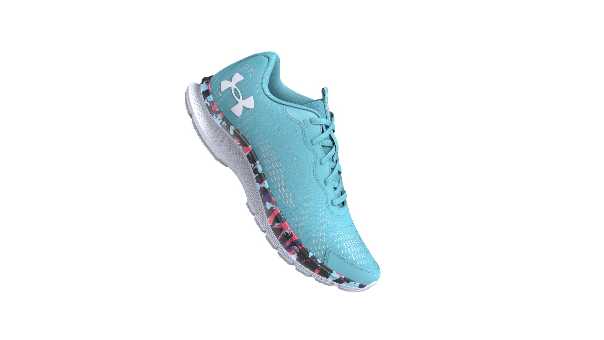 Girls' Pre-School UA Bandit 7 AL Print Running Shoes  2