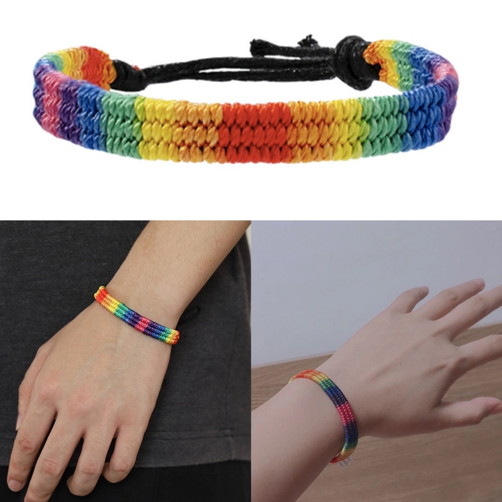 Lgbt Pride Bracelet Handmade Braided Friendship 1