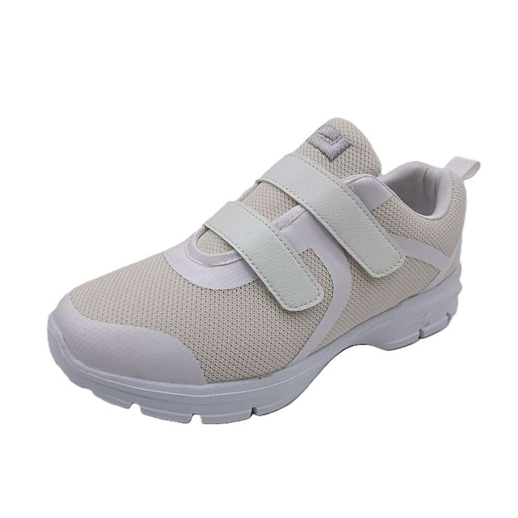 Men 2-Strap Velcro Sneakers Off White - Size 13 1