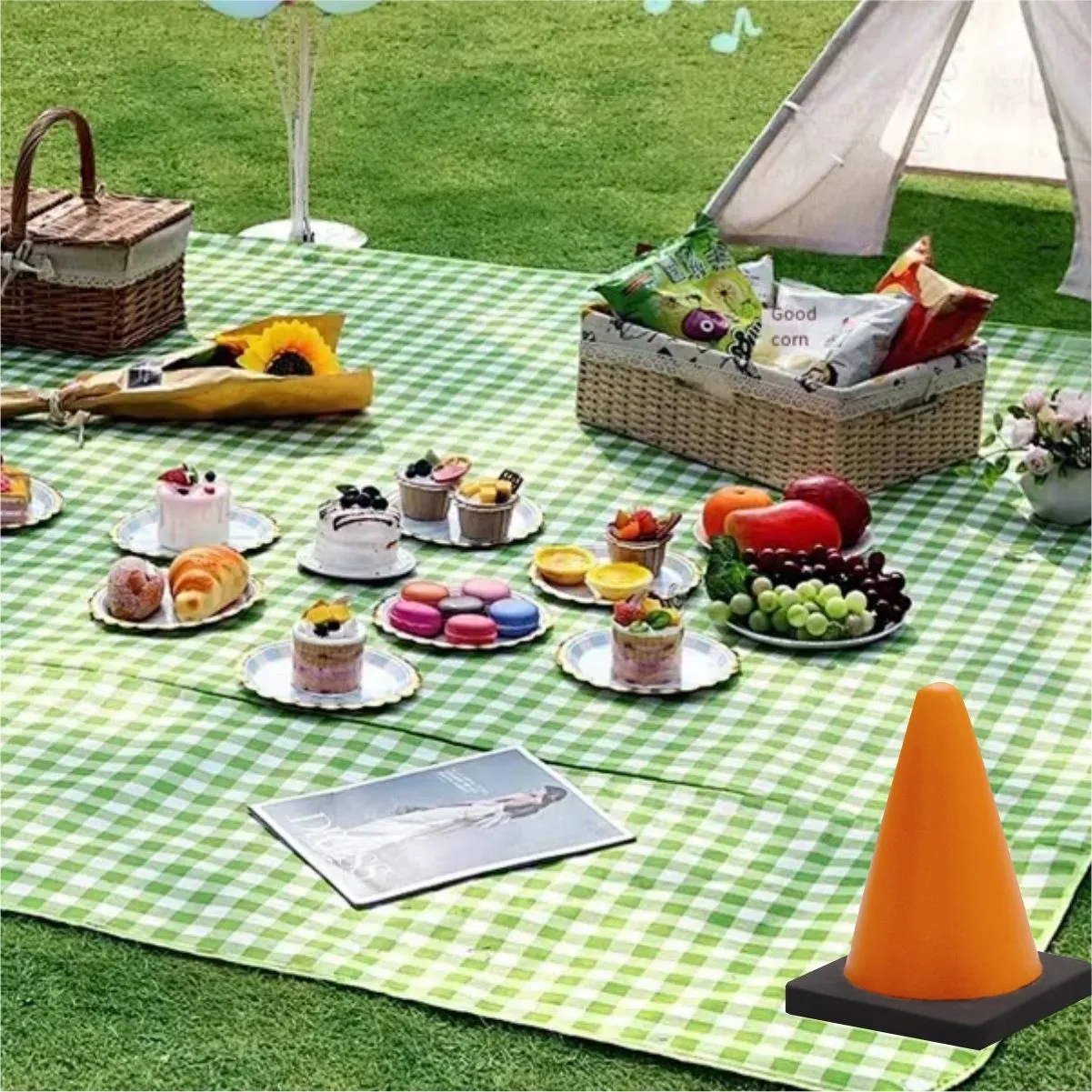 PU Foam Traffic Cone Stress Reliever Custom Logo 3