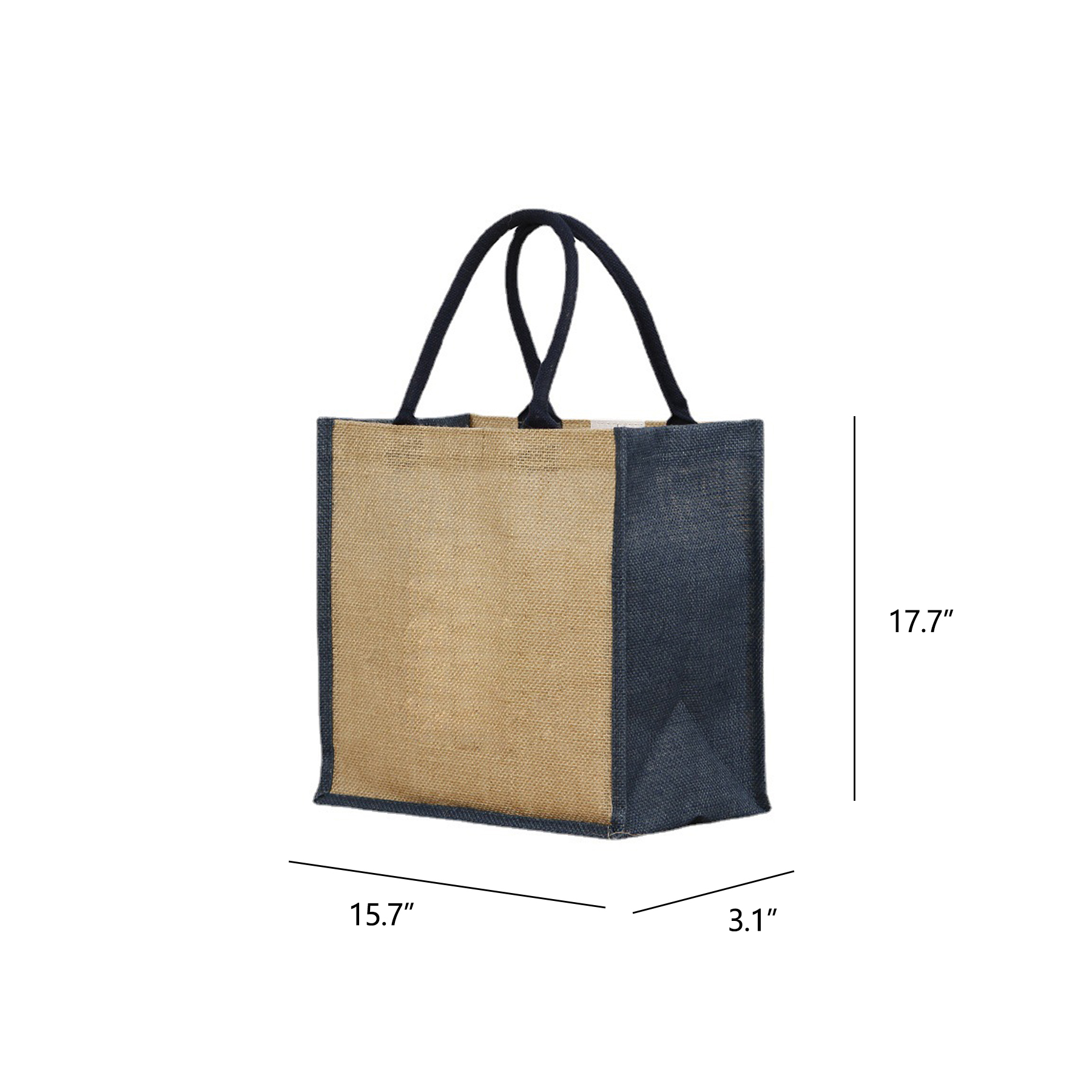 Jute burlap tote bag with, custom tote bag with logo imprint 7