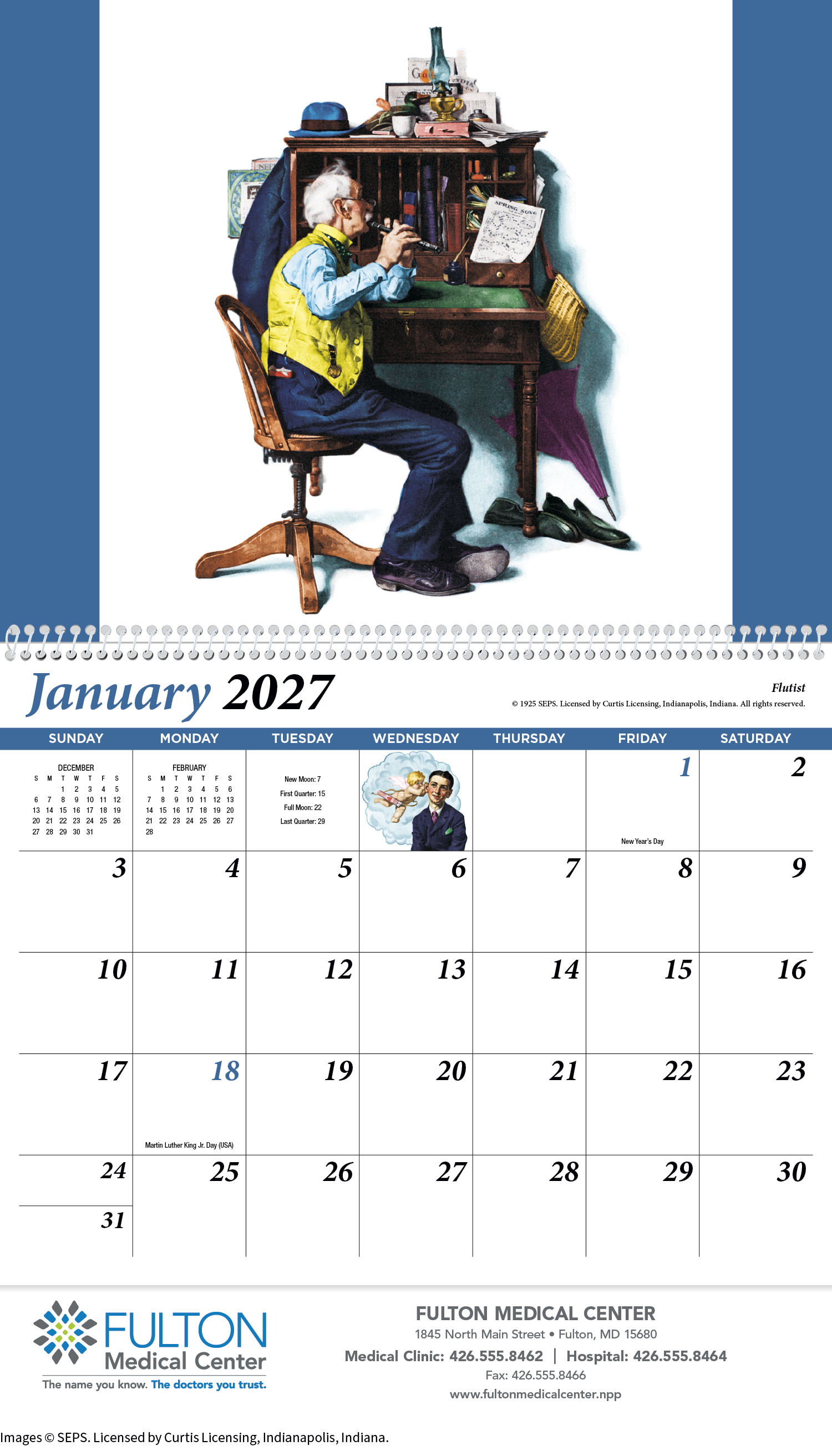 HotLine® Products Rockwell Pharmacy Special Markets Calendar 44
