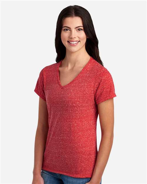 Women's Snow Heather Jersey V-Neck T-Shirt - 88WVR 13
