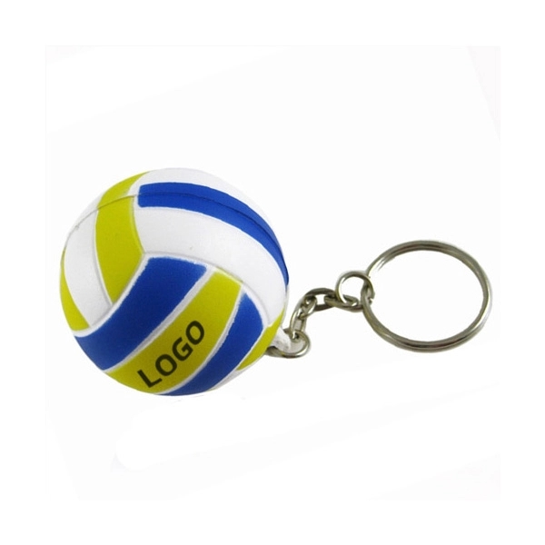 Volley Ball Stress Reliever Keyring 2