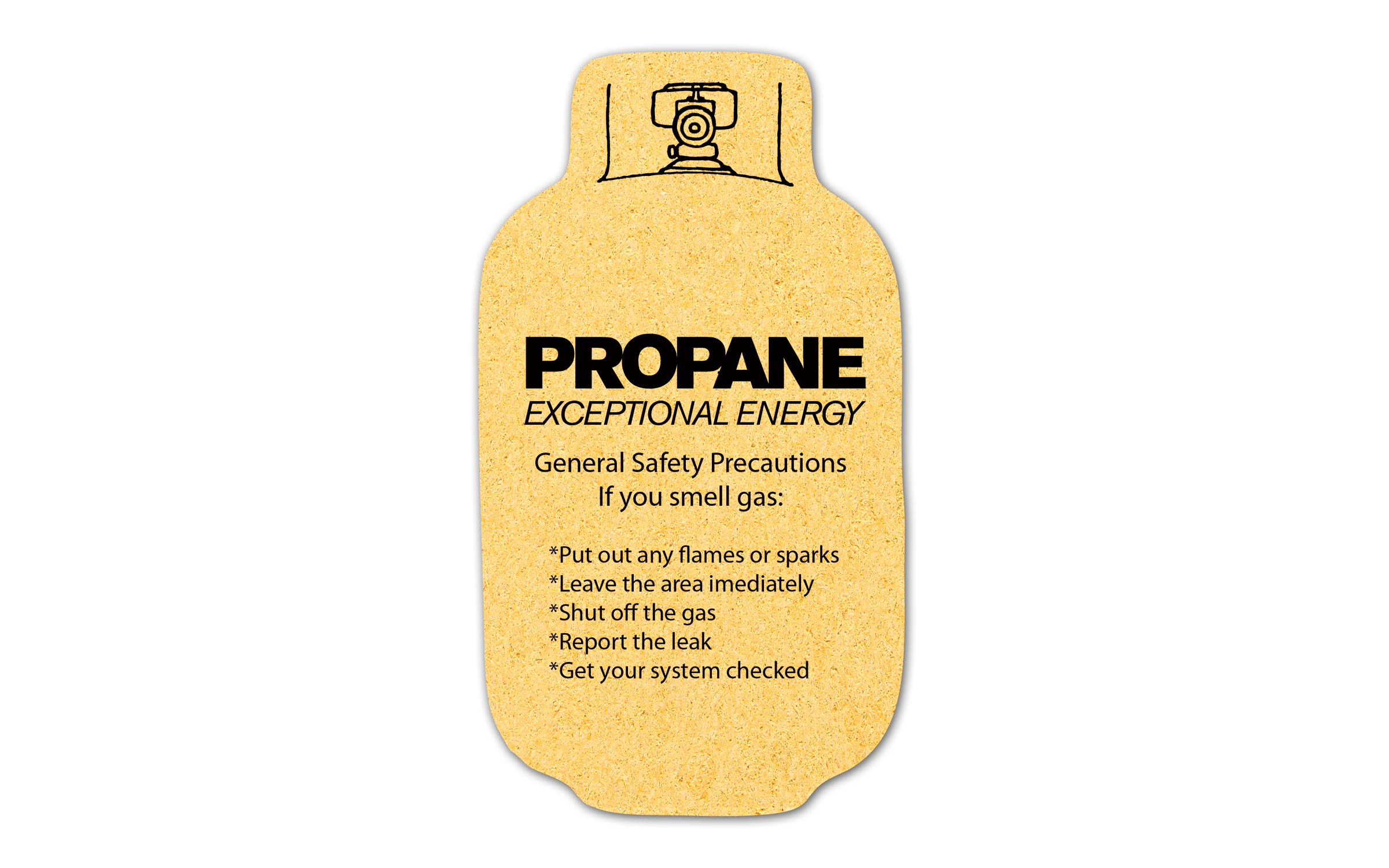 Propane Tank Compressed Sponge 10