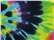 Unisex Multi-Color Tie-Dyed T-Shirt - 1000 124
