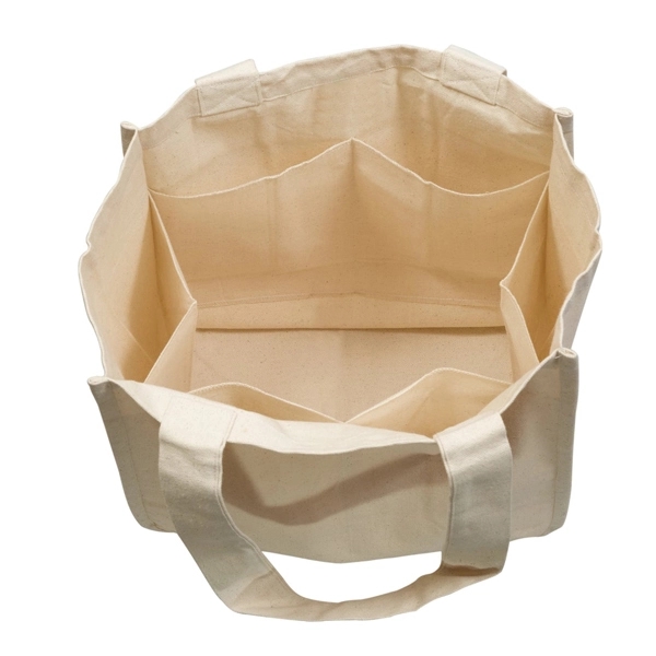 Reusable Canvas Grocery Bags, Inside Sleeves 3