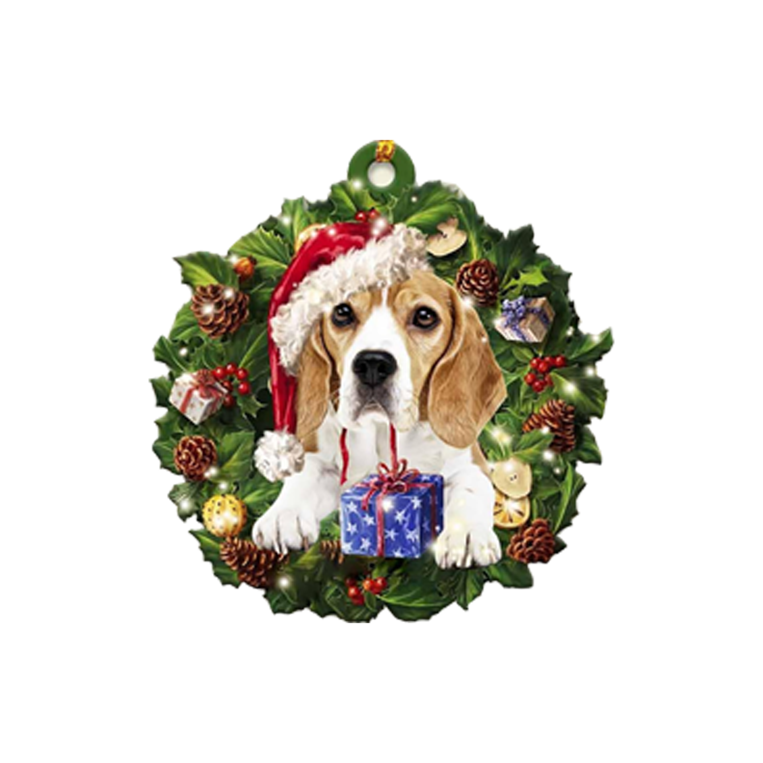 Acrylic Cute Puppies Christmas Tree Decoration Ornaments 5