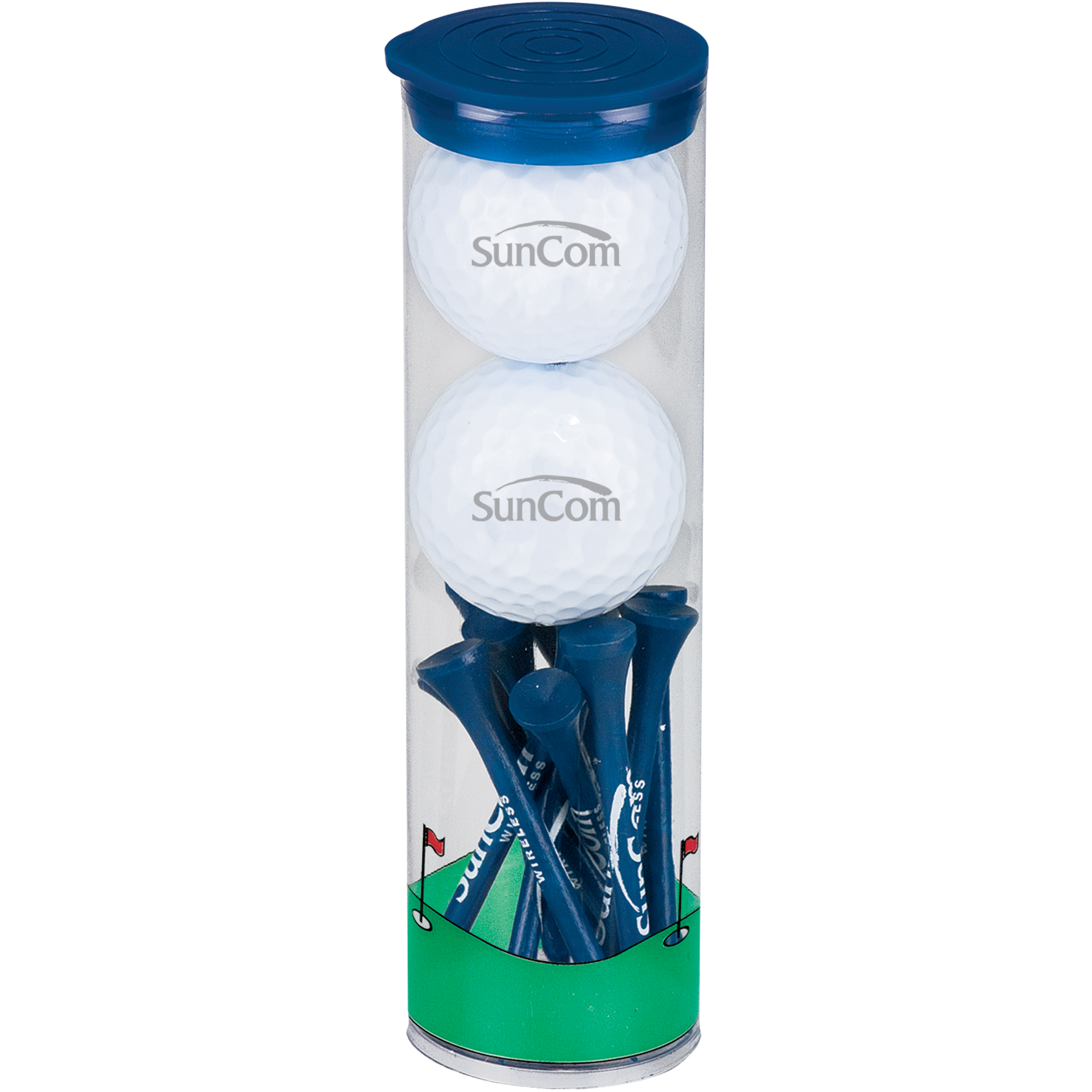 2 Ball Tall Tube with Pinnacle Golf Balls 2