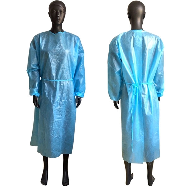 Disposable PE Nonwoven Isolation Gown 5