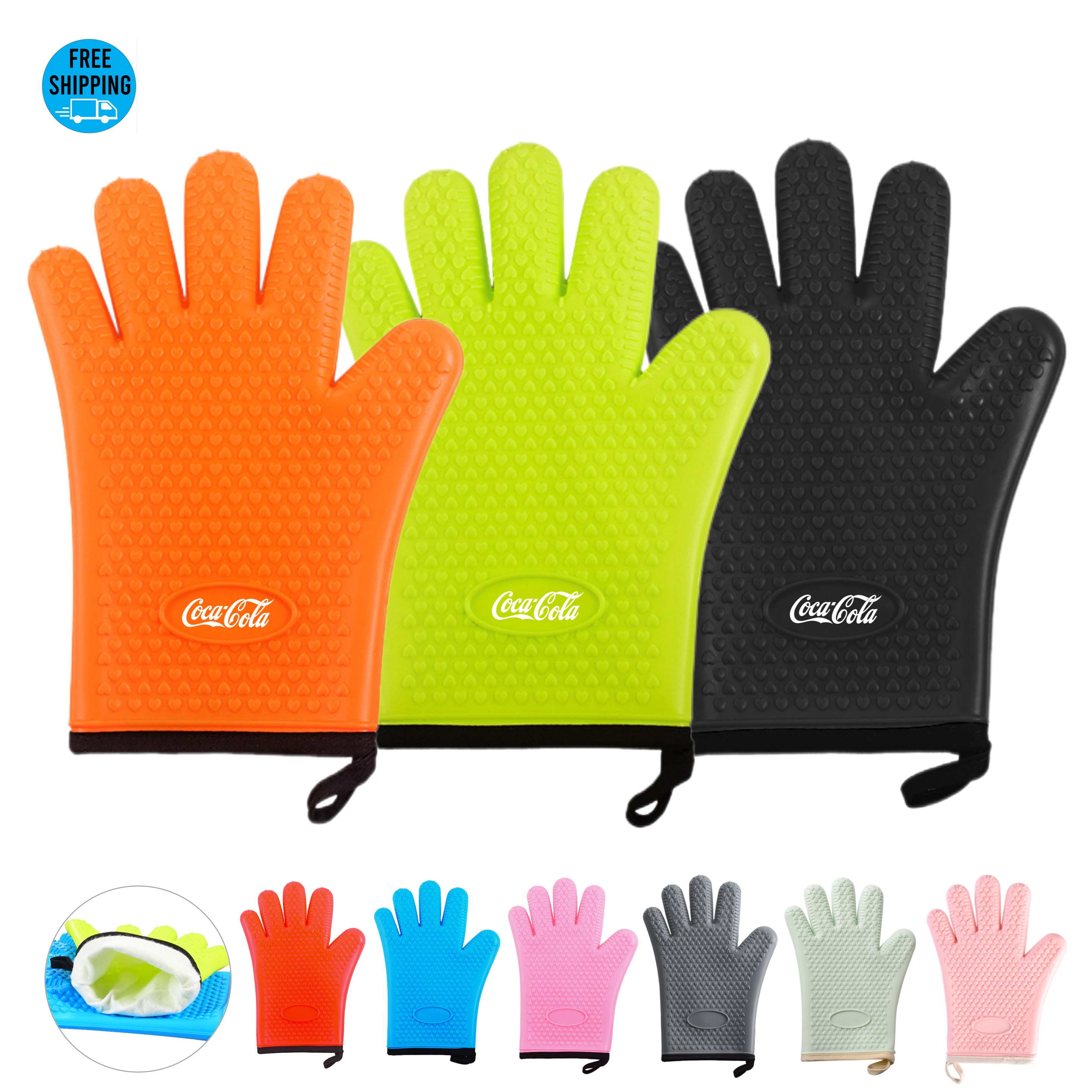 Heat Resistant Silicone Oven Glove 4