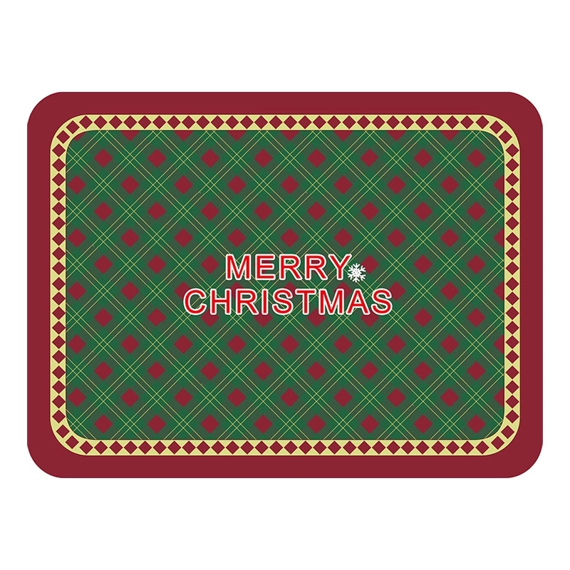 Christmas American Retro Leather Placemat 5