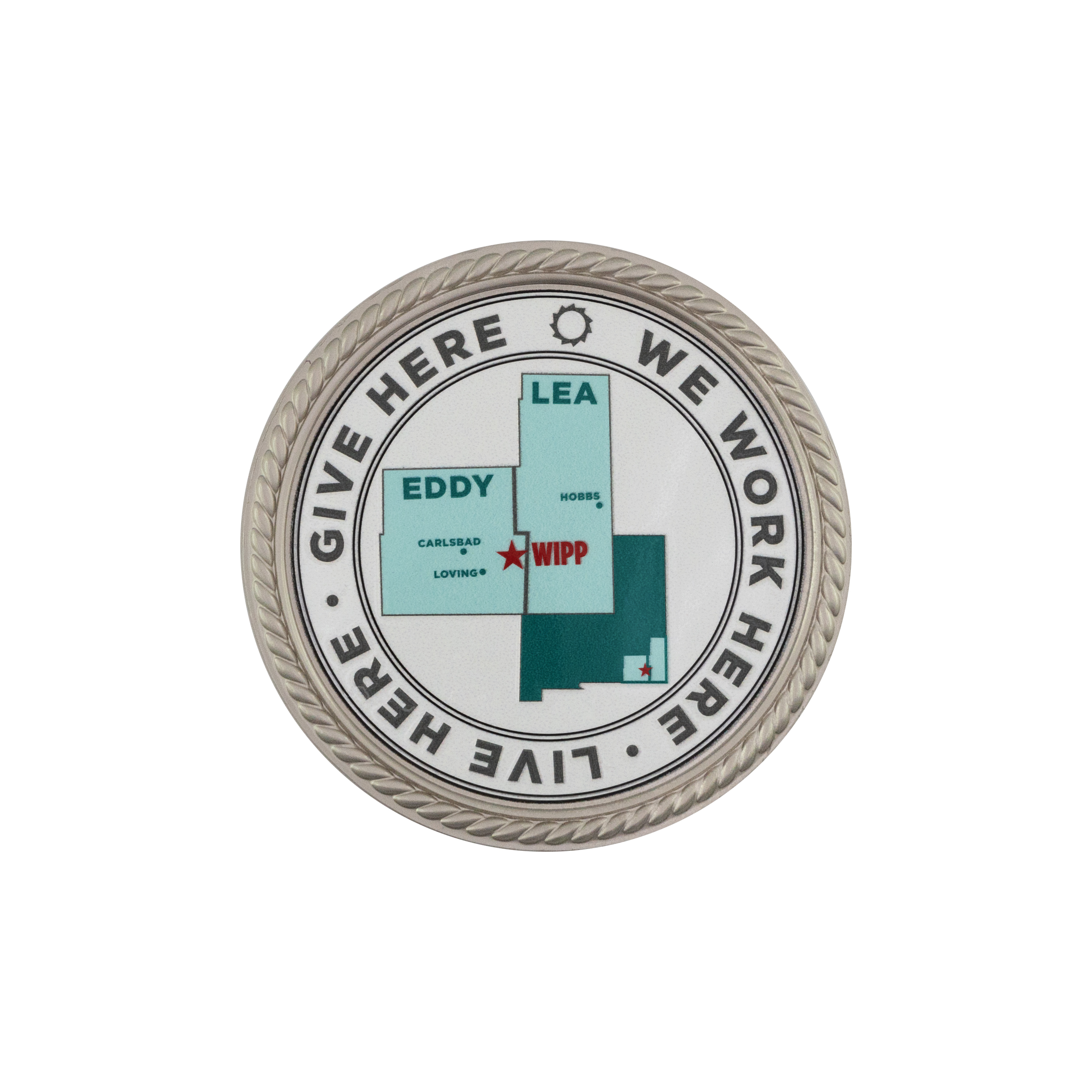 1.75" Speed Challenge Coin Rope Border w/ 3D Texture Print 8