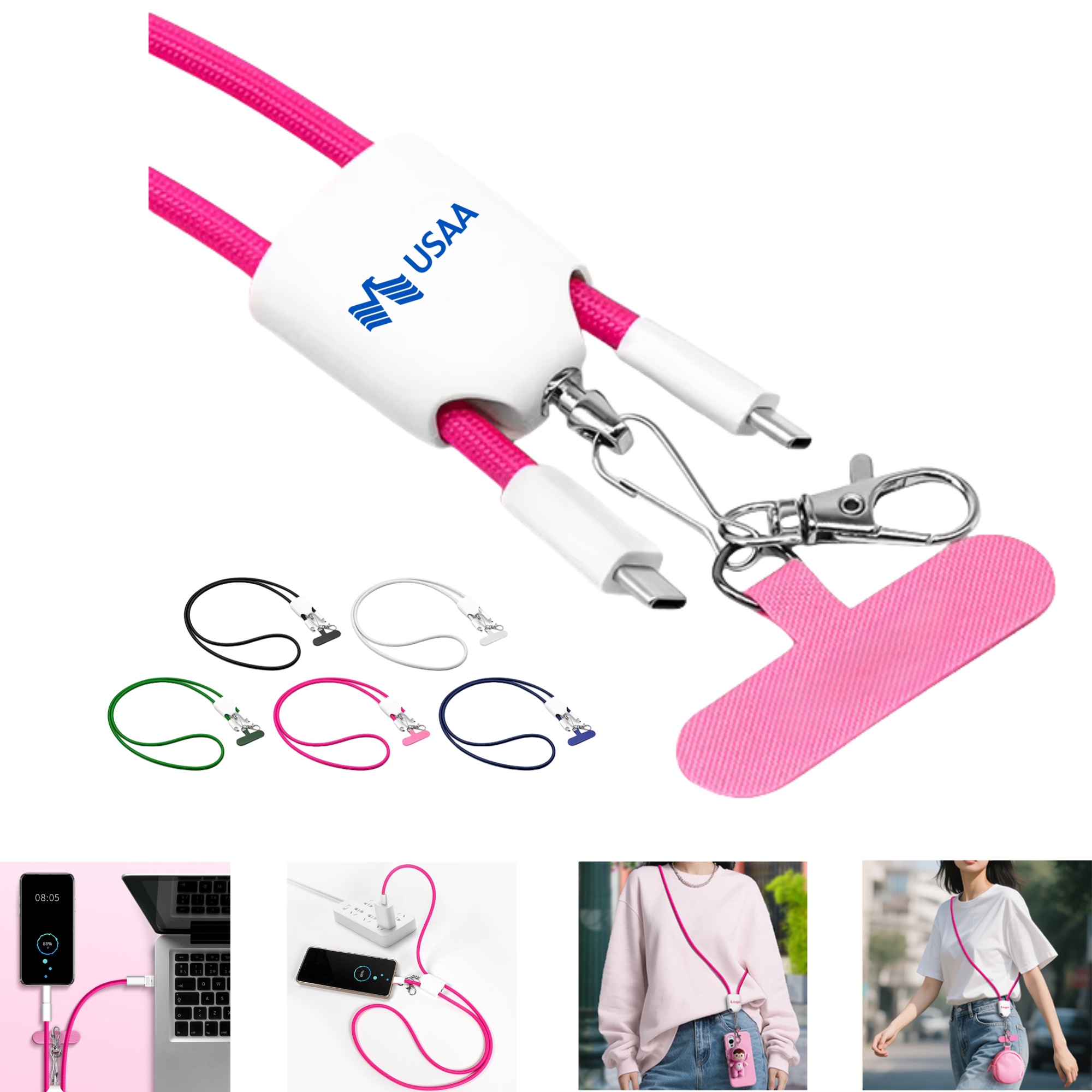 4 in 1 Lanyard Fast Charging Cable 2