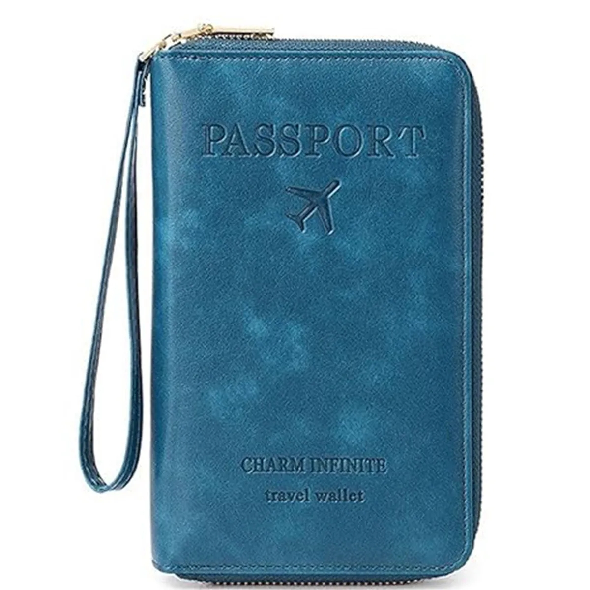 Passport ID Bag Zipper Anti-Theft Airplane Wallet 5
