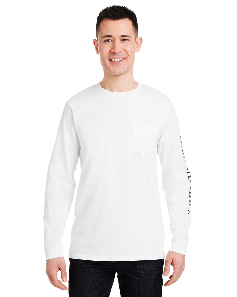 Unisex Long Sleeve Pocket T-Shirt - V021214 46