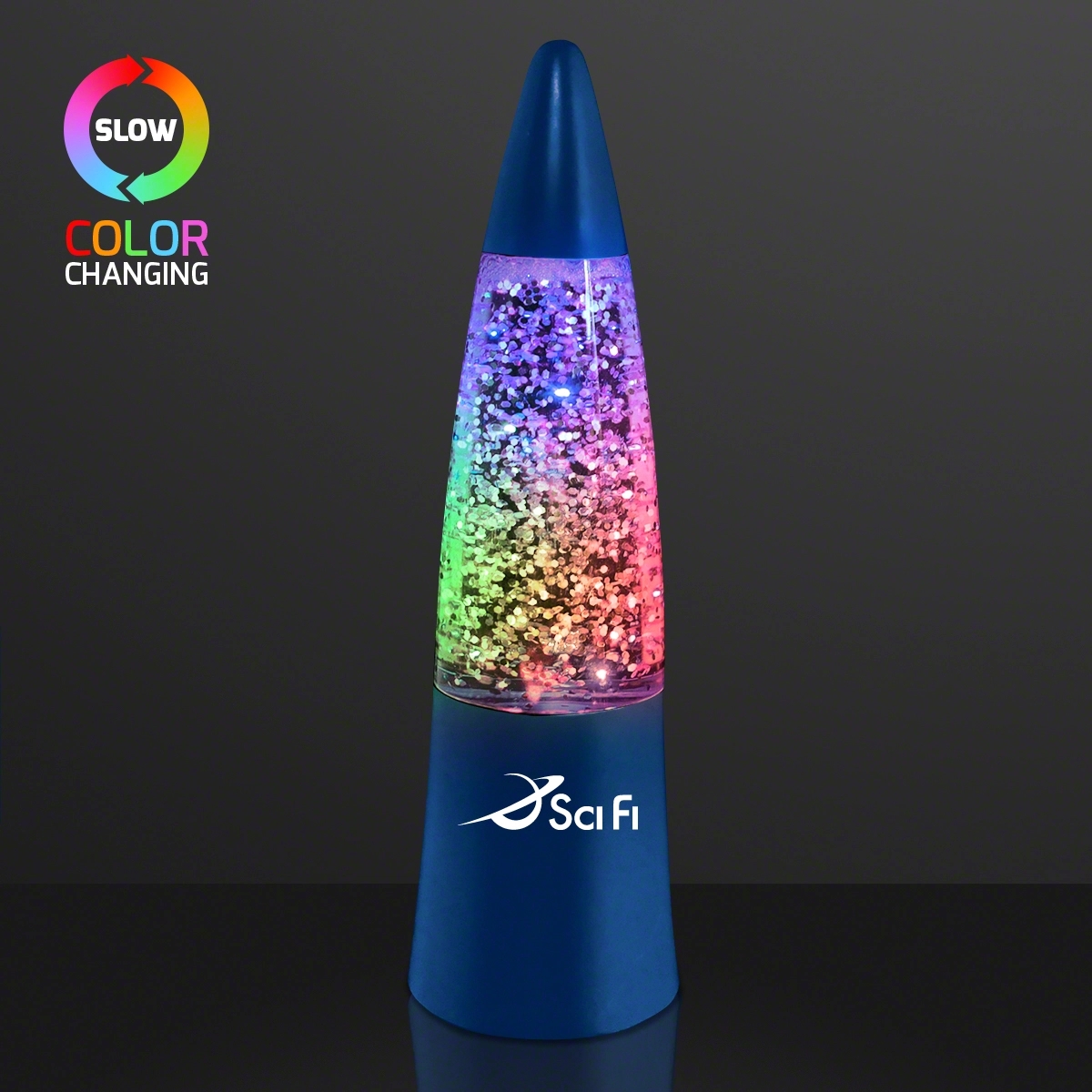 Glitter rocket lamp 7