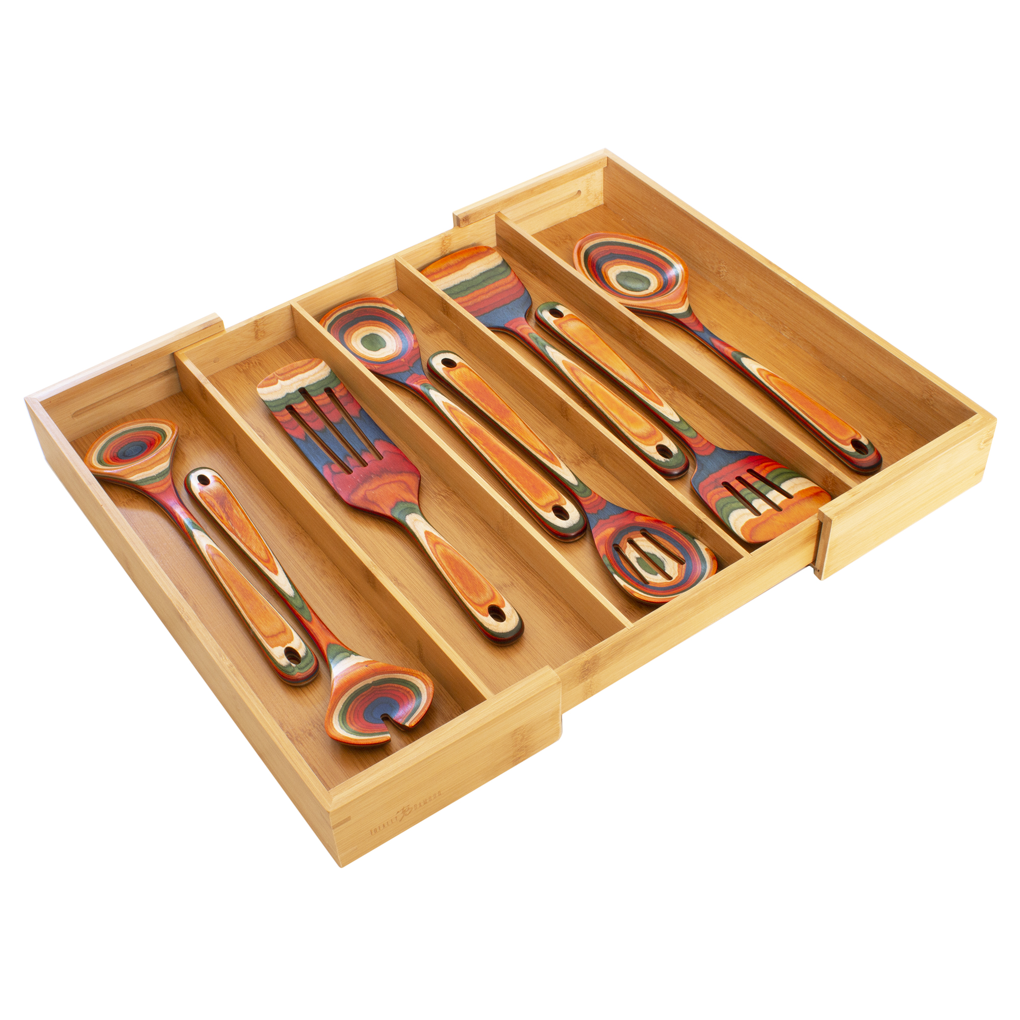 Expandable 5-Compartment Cutlery Tray/Drawer Organizer 9