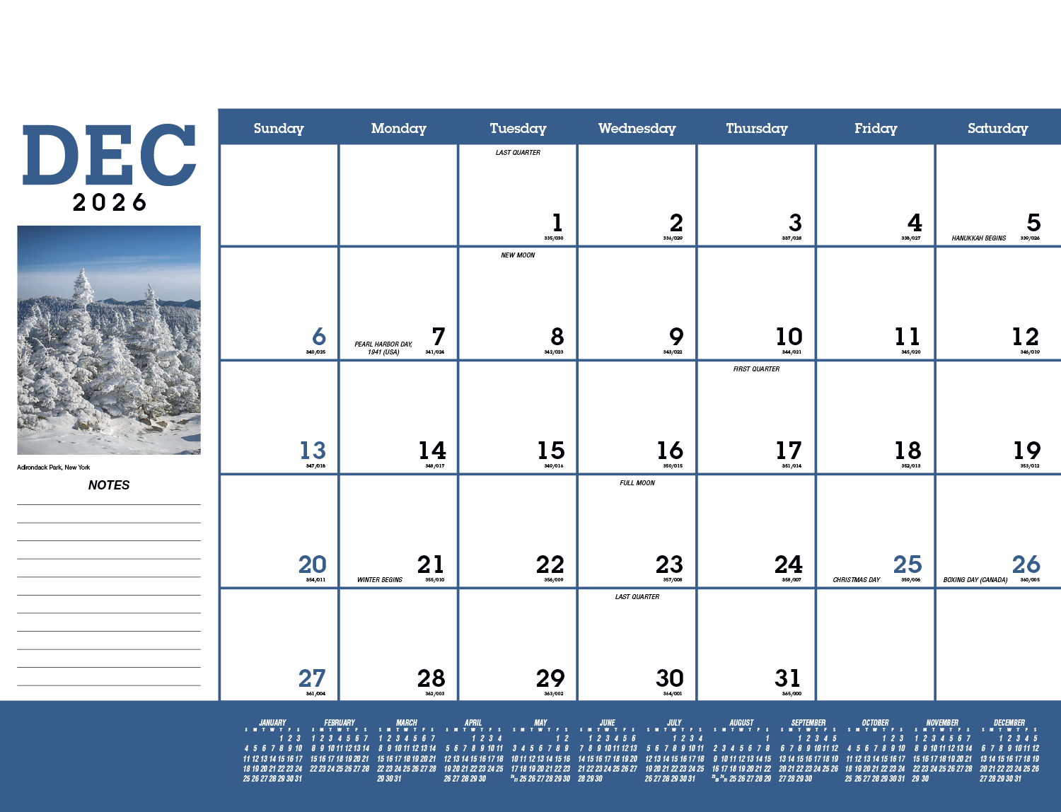 Triumph® Calendars Scenic Desk Pad 17