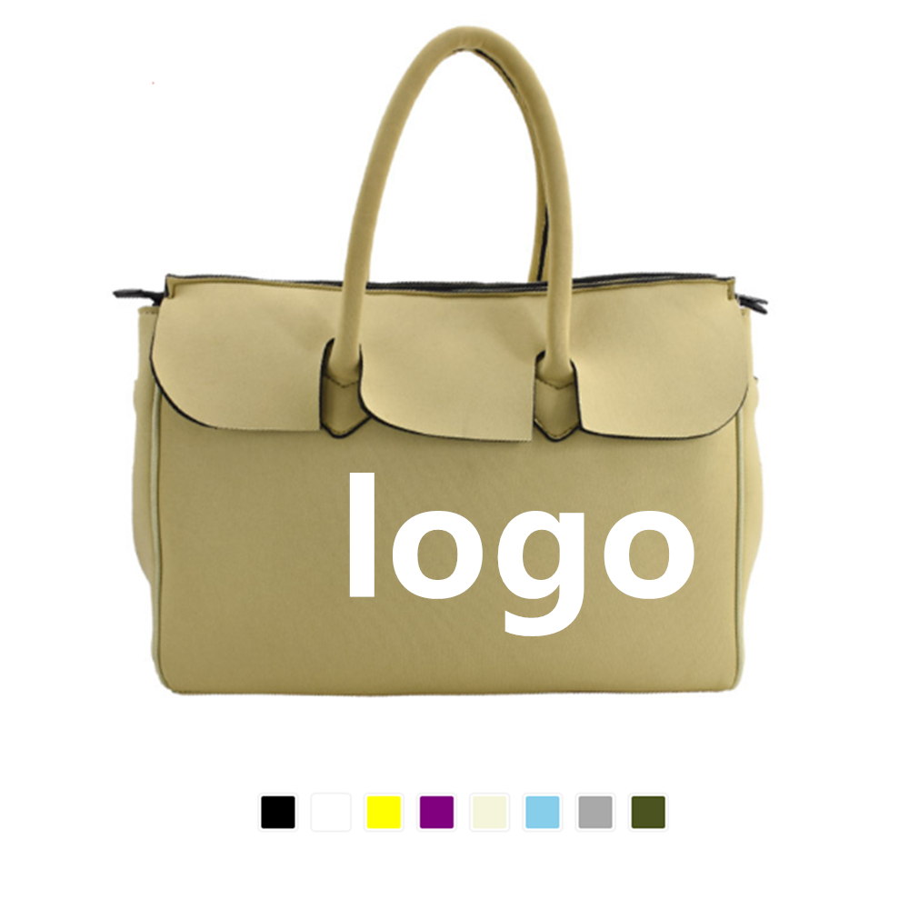 Neoprene Trendy Bag With Zipper Closure 5