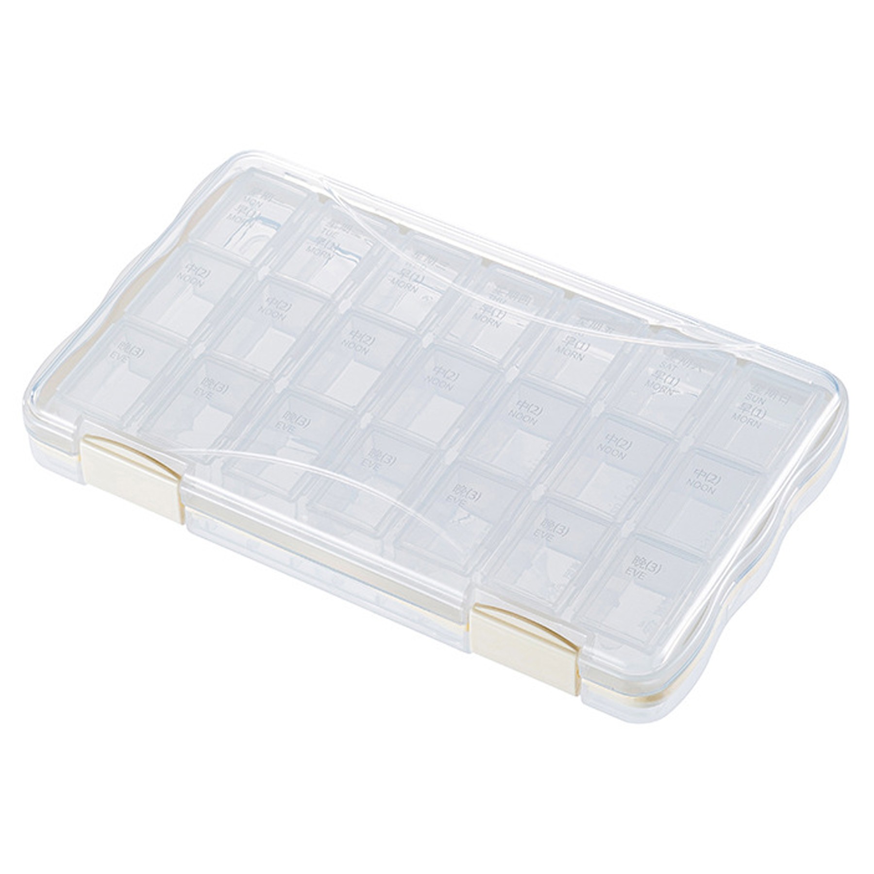7-Day Pill Box With 21 Compartments 1