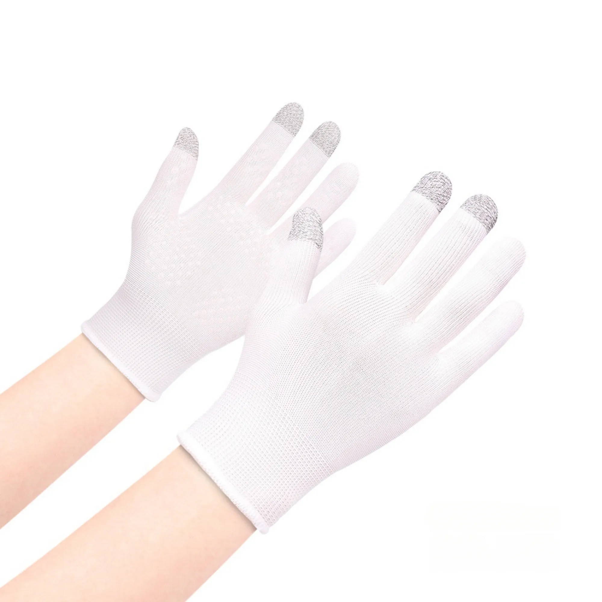 Anti Slip Breathable Sun Protective Touchscreen Knit Gloves 4