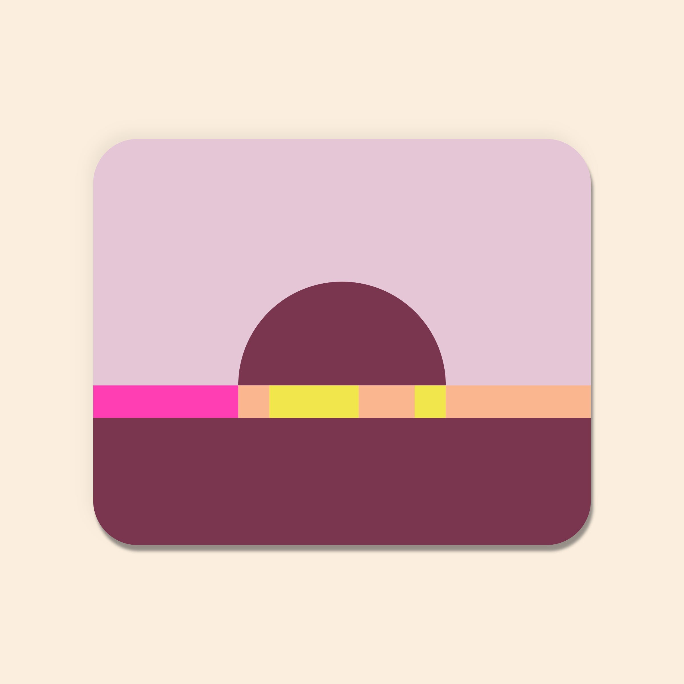 MOUSEPAD 4CP NATURAL RUBBER 9X7.25