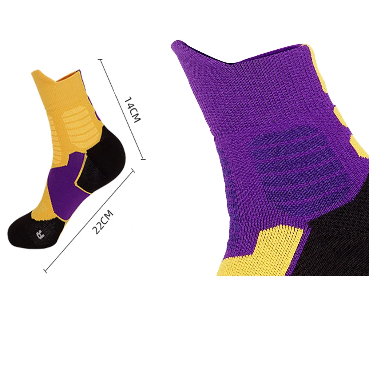 Basketball Socks Cushioned Athletic Sports 5