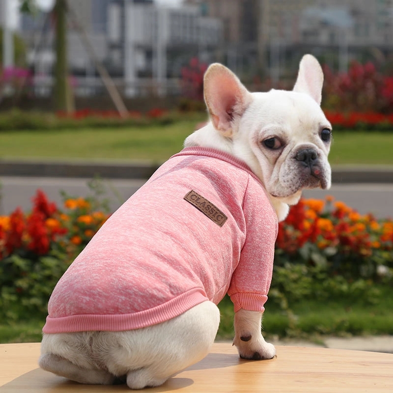 Letters Winter Pet Dog Hoodies Cotton Warm Clothes 6