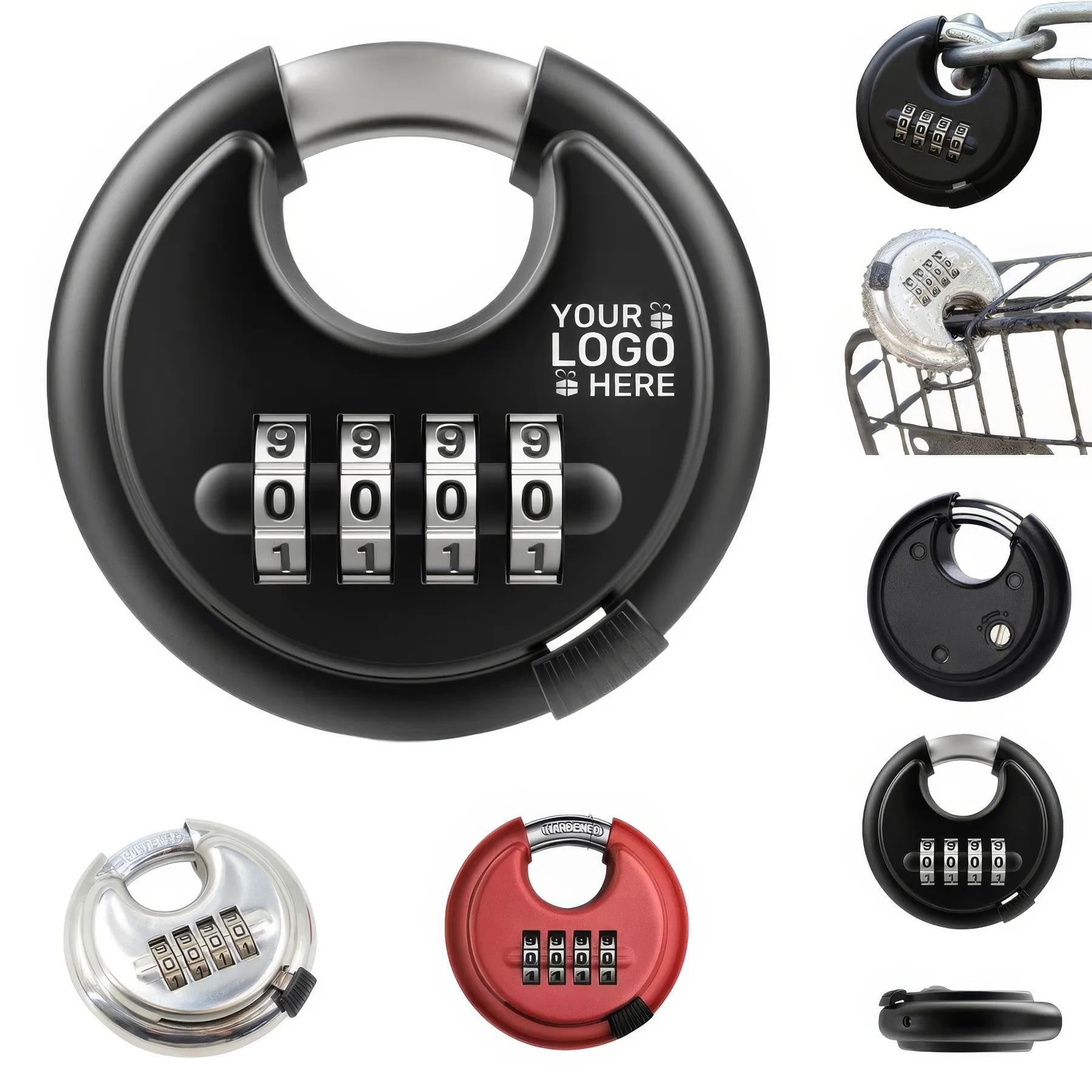 4-Digit Disc Combination Lock 3