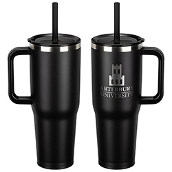 SENSO® Summit 40 oz Insulated Stainless Steel Travel Mug with Press-In Straw Lid 67
