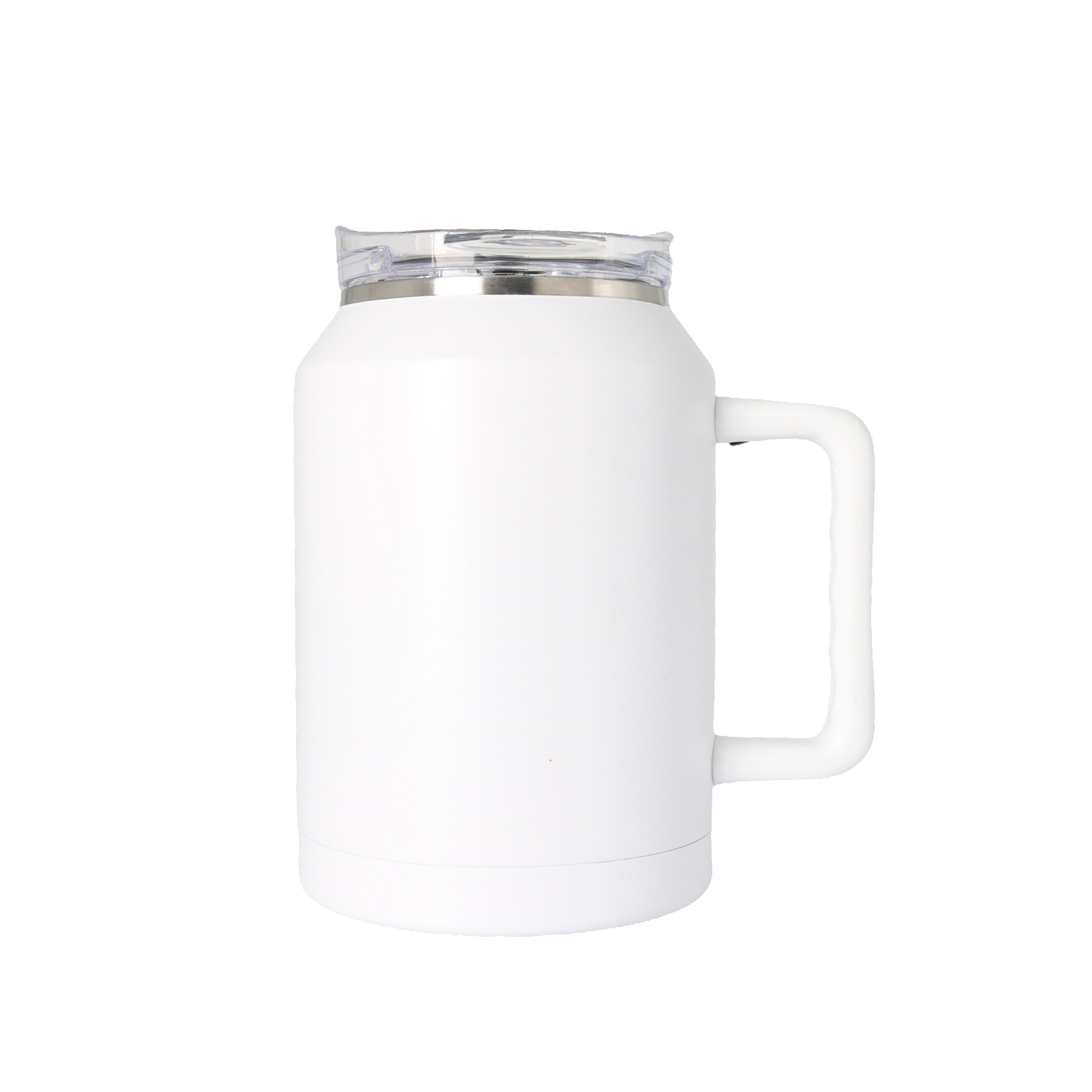 50 Oz. Stainless Steel Fitness Handle Mug with/ Twist Closure Lid, custom tumbler with logo imprint 6