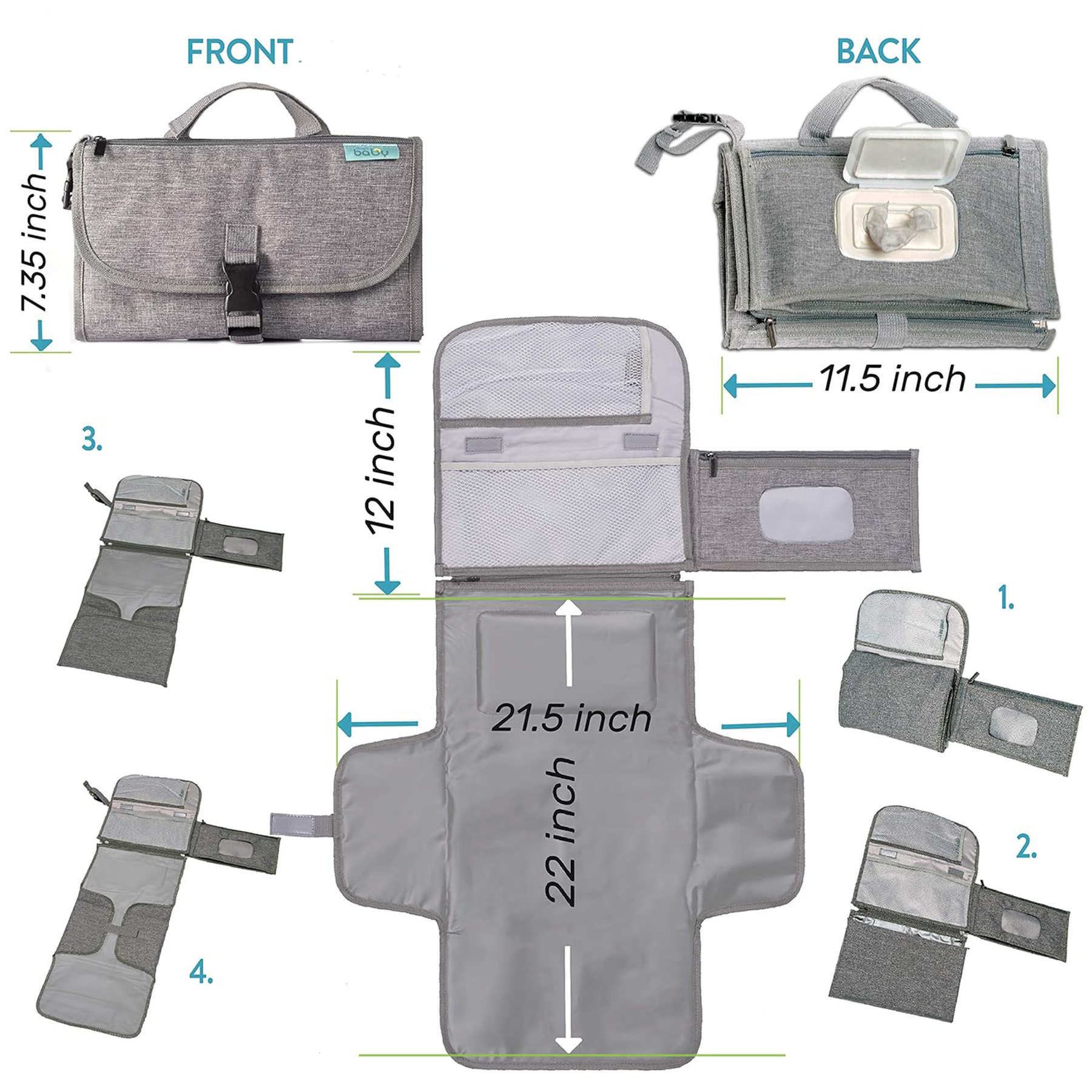 Portable Diaper Changing Pad 2