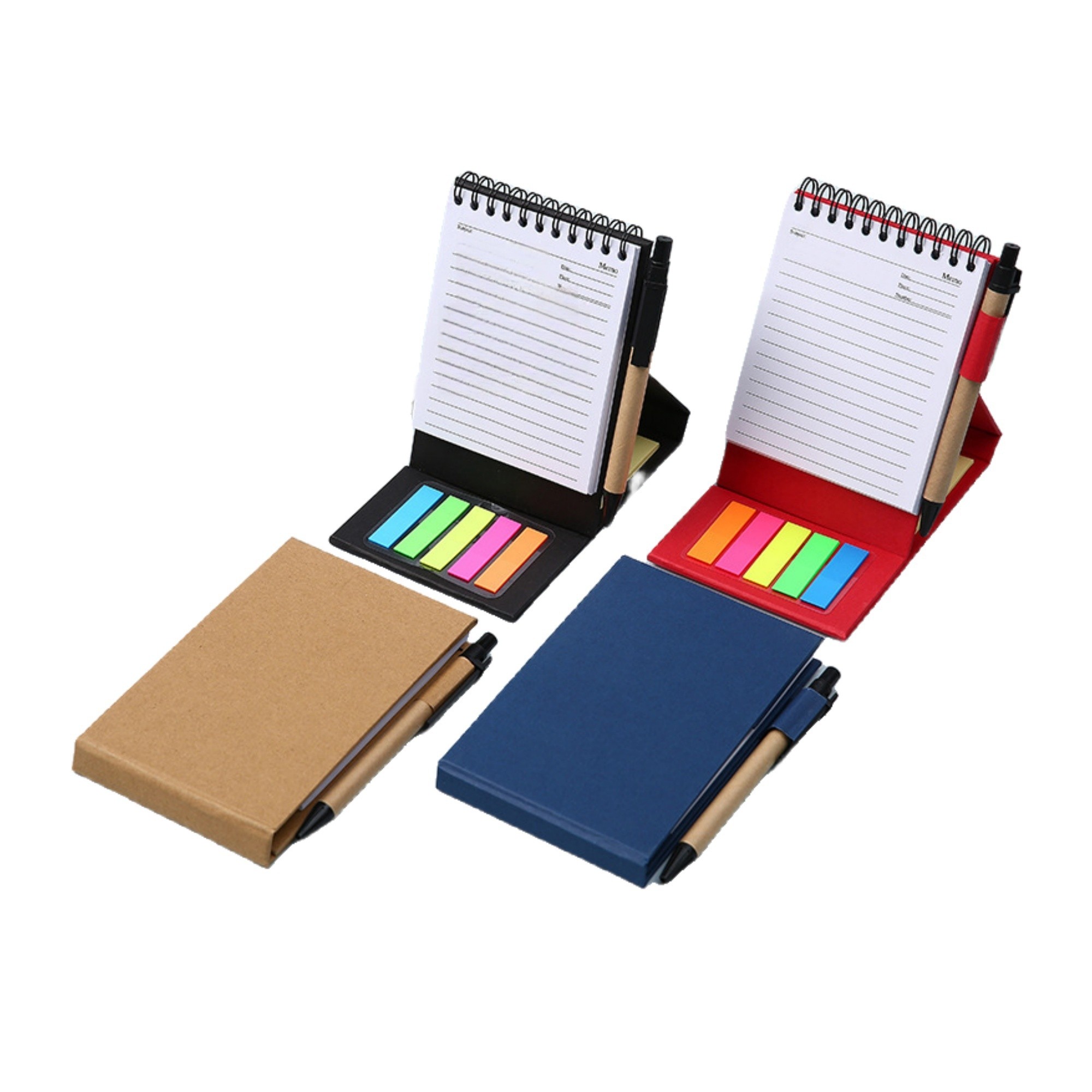 Spiral Memo Pad With Pen And Sticky Notes 2