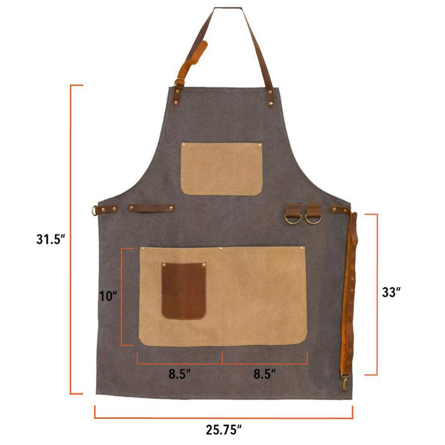 Heavy-Duty Canvas Apron for Kitchen and Workshop 2