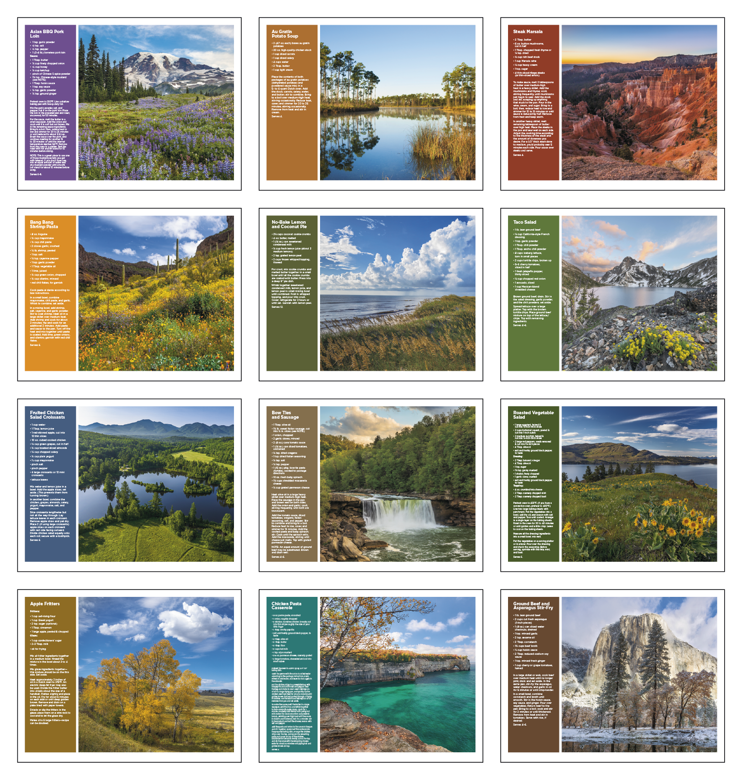 Triumph® Calendars America the Beautiful with Recipes Calendar 16