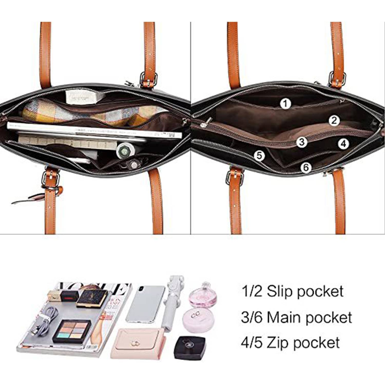 Women PU Leather Purses and Handbags 11