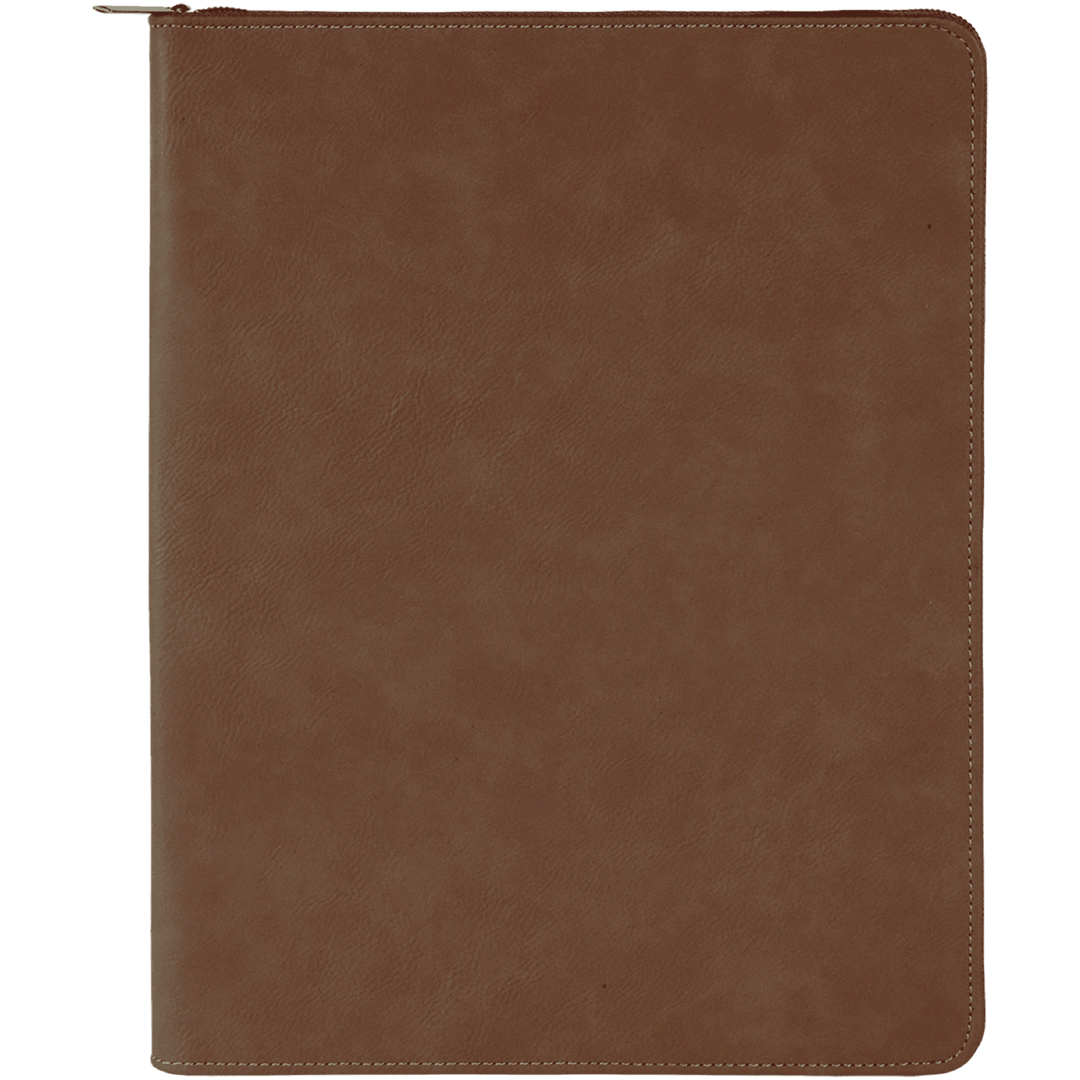9" x 12" Leatherette Dark Brown Portfolio with Zipper 9